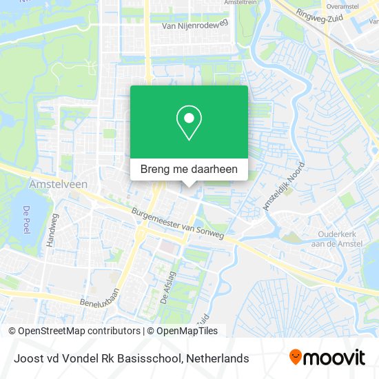 Joost vd Vondel Rk Basisschool kaart