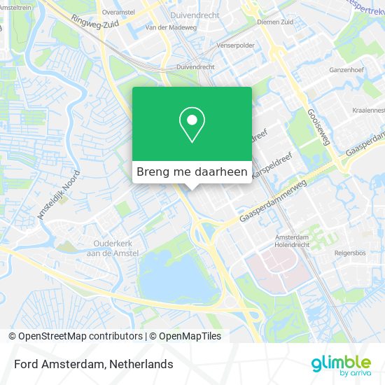 Ford Amsterdam kaart