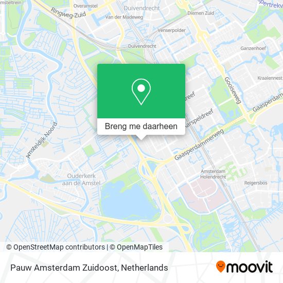 Pauw Amsterdam Zuidoost kaart
