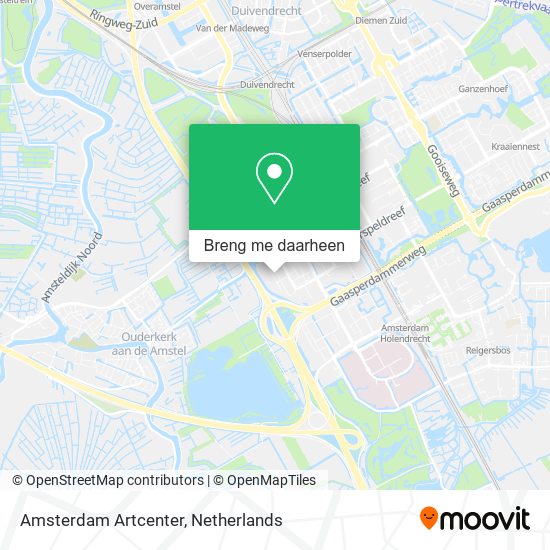 Amsterdam Artcenter kaart