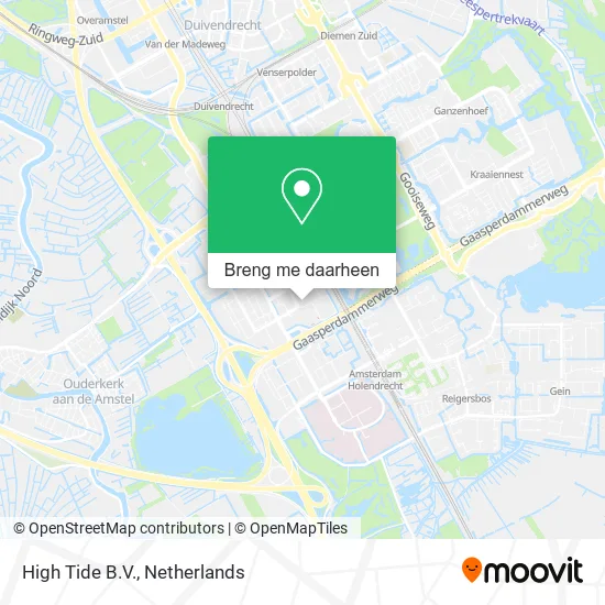 High Tide B.V. kaart