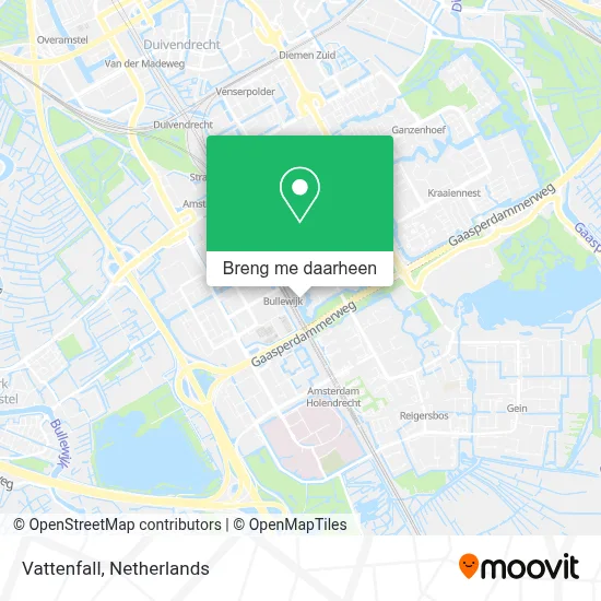 Vattenfall kaart