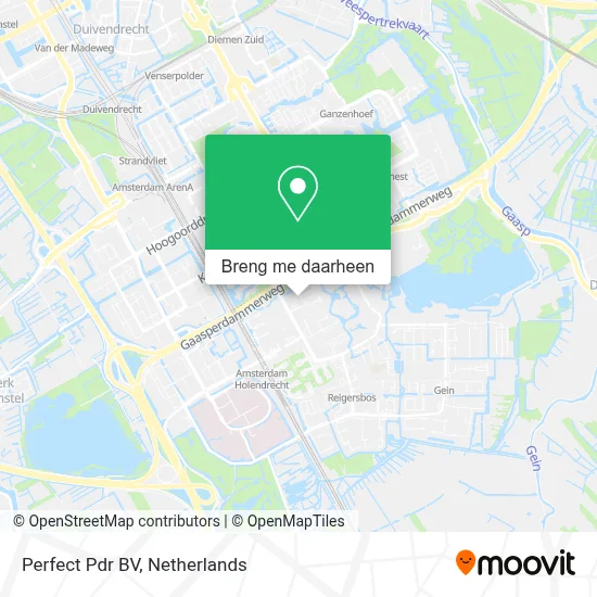 Perfect Pdr BV kaart