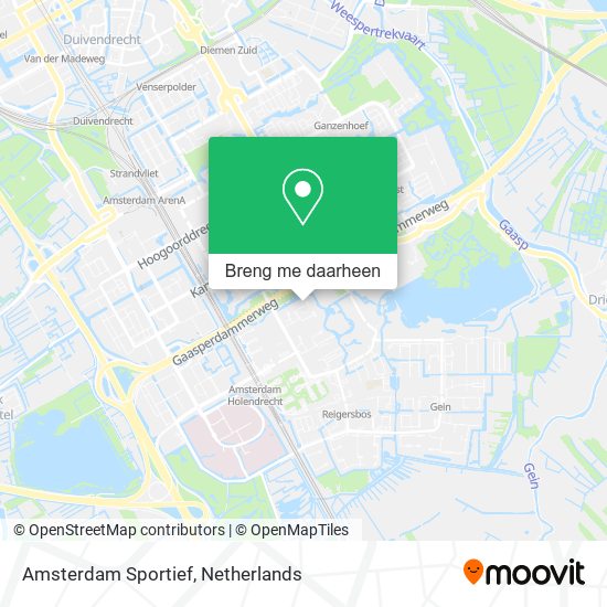 Amsterdam Sportief kaart