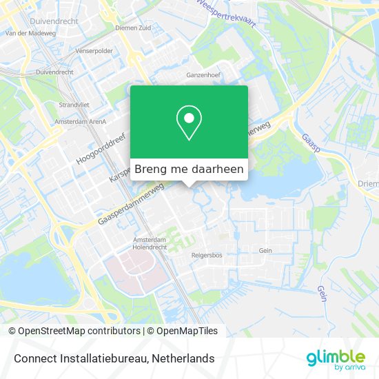 Connect Installatiebureau kaart