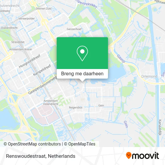 Renswoudestraat kaart