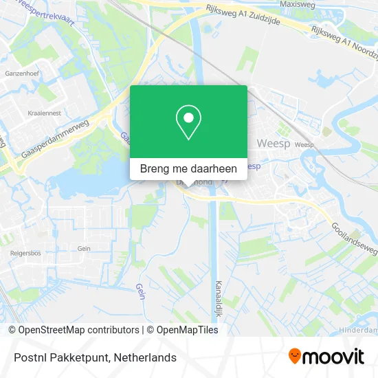 Postnl Pakketpunt kaart