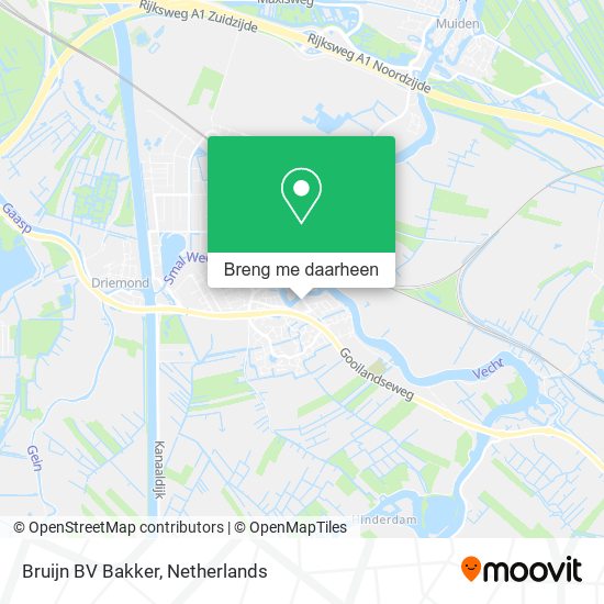 Bruijn BV Bakker kaart