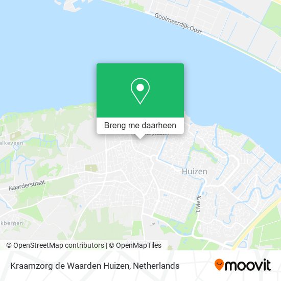 Kraamzorg de Waarden Huizen kaart