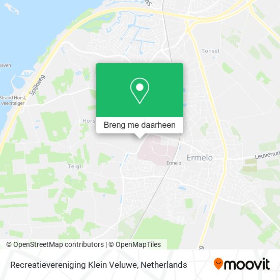 Recreatievereniging Klein Veluwe kaart