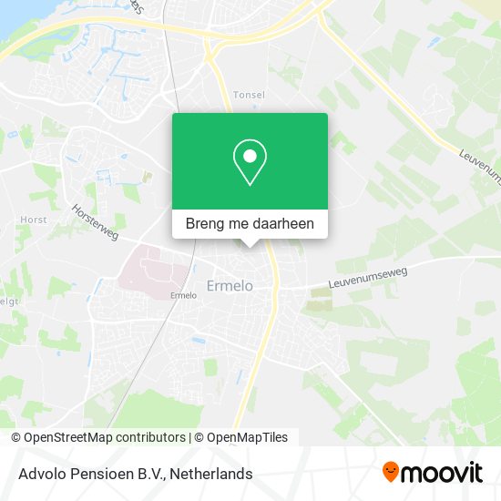 Advolo Pensioen B.V. kaart