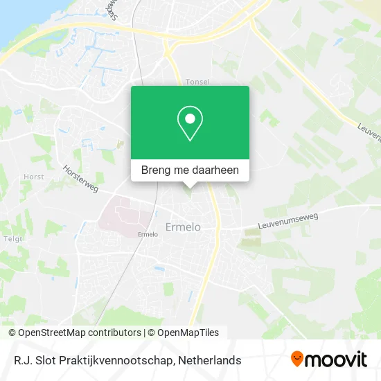 R.J. Slot Praktijkvennootschap kaart