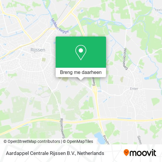 Aardappel Centrale Rijssen B.V. kaart