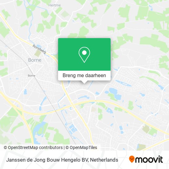 Janssen de Jong Bouw Hengelo BV kaart