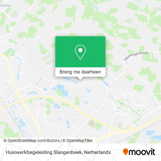 Huiswerkbegeleiding Slangenbeek kaart