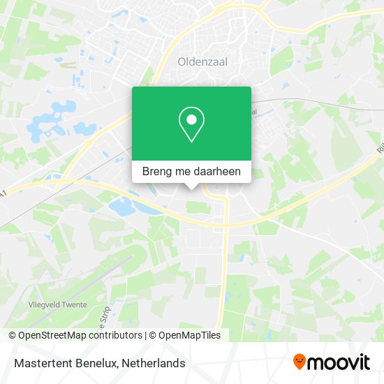 Mastertent Benelux kaart