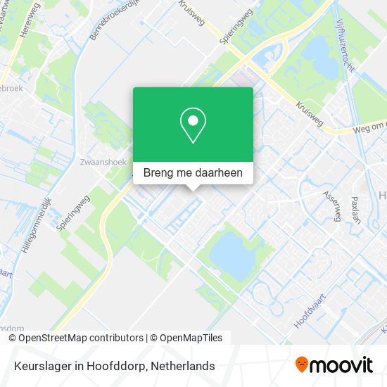 Keurslager in Hoofddorp kaart