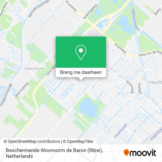 Beschermende Woonvorm de Baron (Ribw) kaart