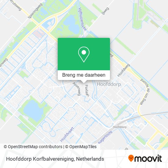 Hoofddorp Korfbalvereniging kaart