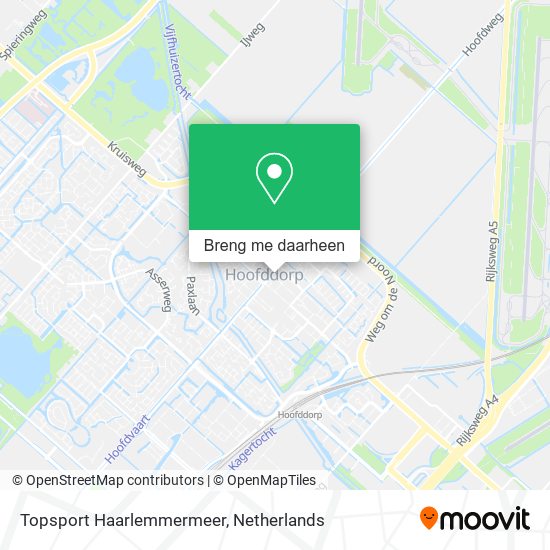 Topsport Haarlemmermeer kaart