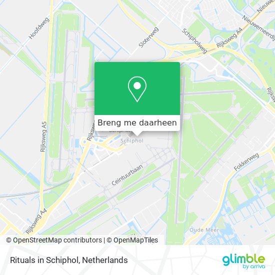 Rituals in Schiphol kaart