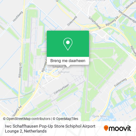 Iwc Schaffhausen Pop-Up Store Schiphol Airport Lounge 2 kaart