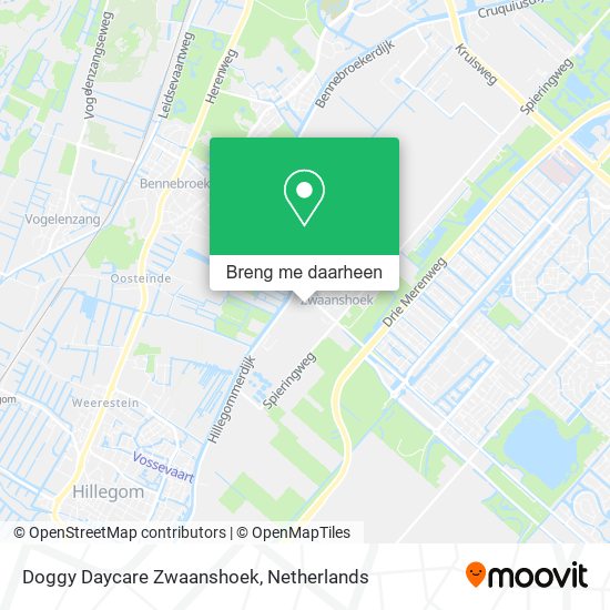 Doggy Daycare Zwaanshoek kaart