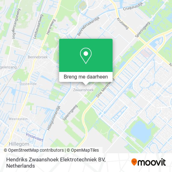 Hendriks Zwaanshoek Elektrotechniek BV kaart