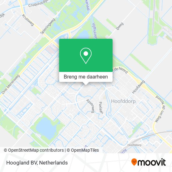 Hoogland BV kaart