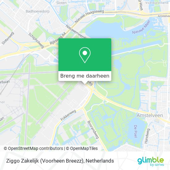 Ziggo Zakelijk (Voorheen Breezz) kaart