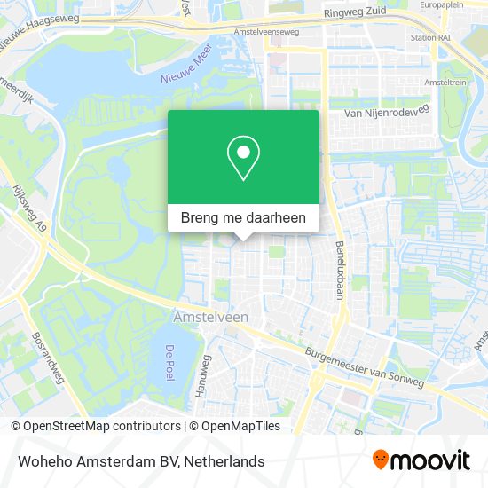 Woheho Amsterdam BV kaart