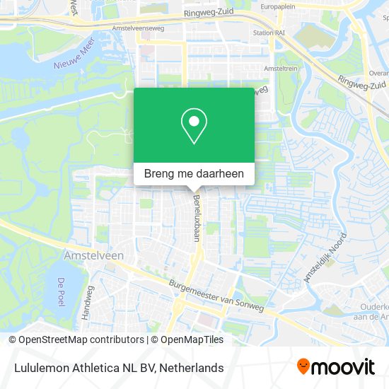 Lululemon Athletica NL BV kaart