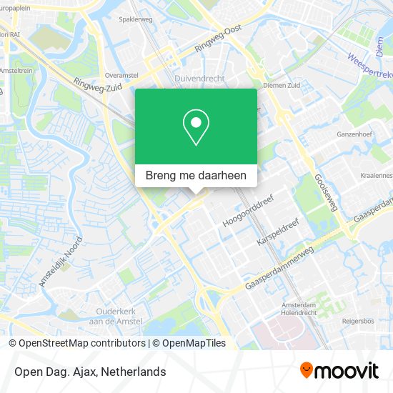 Open Dag. Ajax kaart