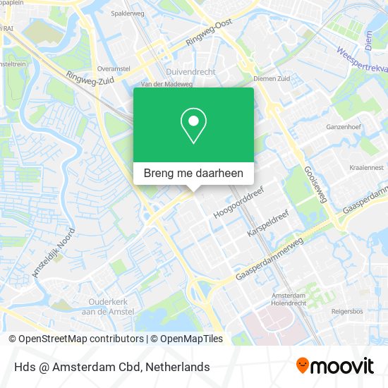 Hds @ Amsterdam Cbd kaart