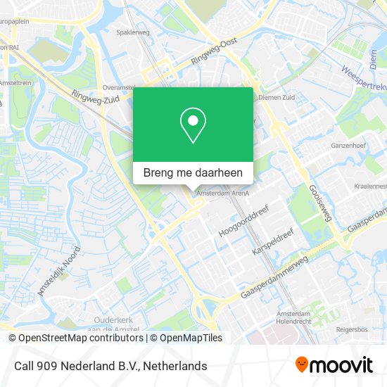 Call 909 Nederland B.V. kaart