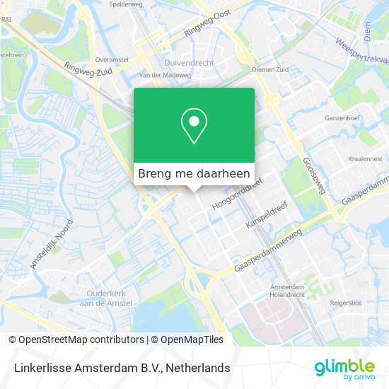 Linkerlisse Amsterdam B.V. kaart