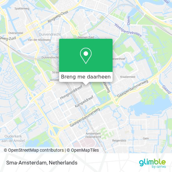 Sma-Amsterdam kaart