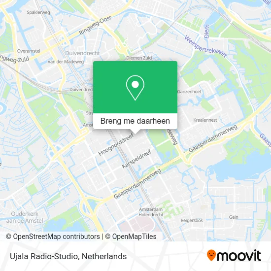 Ujala Radio-Studio kaart