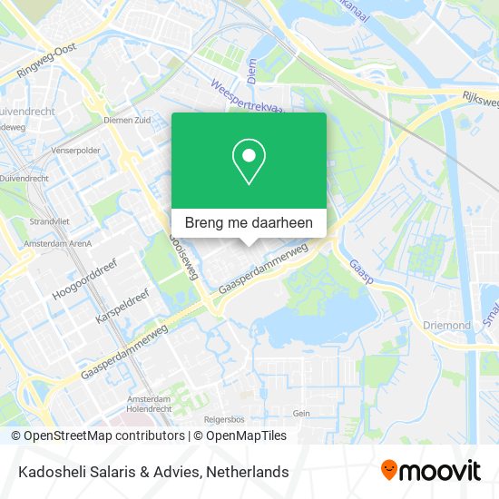 Kadosheli Salaris & Advies kaart