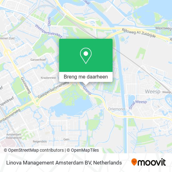 Linova Management Amsterdam BV kaart
