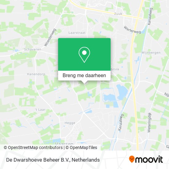 De Dwarshoeve Beheer B.V. kaart