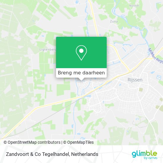 Zandvoort & Co Tegelhandel kaart