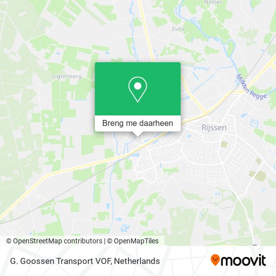 G. Goossen Transport VOF kaart