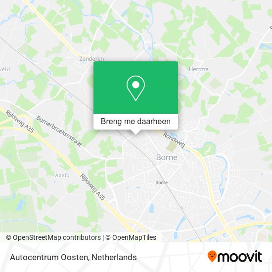 Autocentrum Oosten kaart