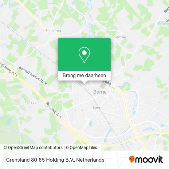 Grensland 80-85 Holding B.V. kaart