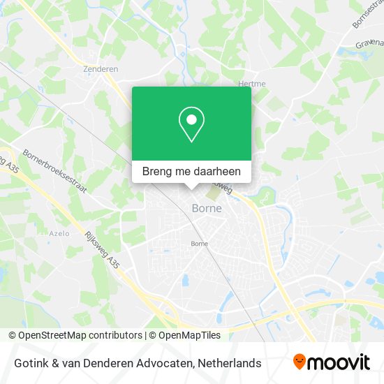 Gotink & van Denderen Advocaten kaart