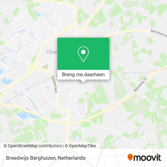 Breedwijs Berghuizen kaart