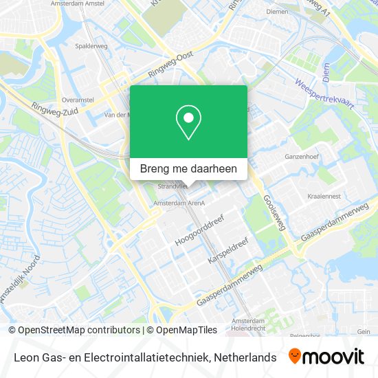 Leon Gas- en Electrointallatietechniek kaart