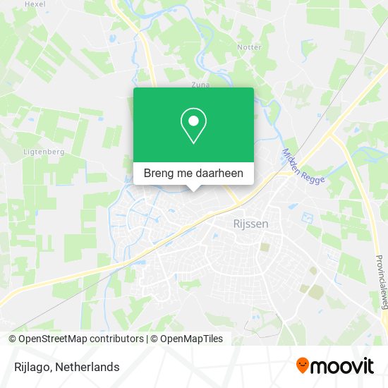 Rijlago kaart