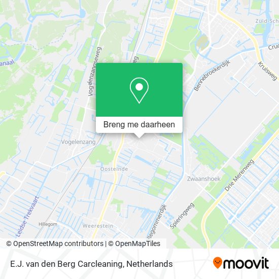 E.J. van den Berg Carcleaning kaart